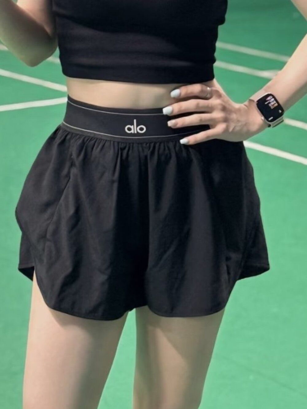 Alo Yoga  Match Point Black Shorts - Elevated Athleisure Look💕🏸 - Picture 7 of 7